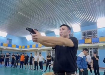 В Текели прошли расширенные учения по физической подготовке полицейских