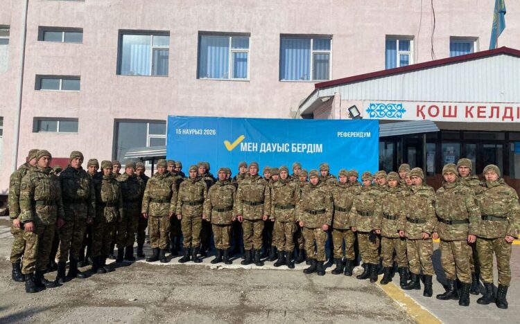 Референдум-2026: Свой выбор сделали военнослужащие Каратальского района