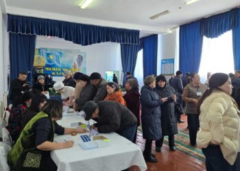 30 соседей с одной улицы в селе Жетісу вместе пришли на референдум