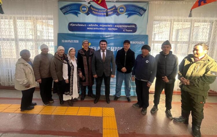 Референдум-2026: В Ескельдинском районе группа кандасов приняла участие в челлендже