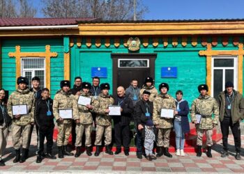 Пограничников призыва «Весна-2025» проводили в запас в Панфиловском районе