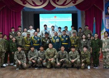 «Урок мужества» провели в одной из школ Талдыкоргана