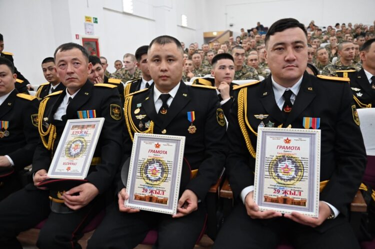 Военная полиция Сарыозекского гарнизона отметила 29-летие со дня образования