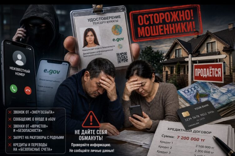 Ловушка для доверия: мошенники используют eGov и маскируются под сотрудников ЦОНа