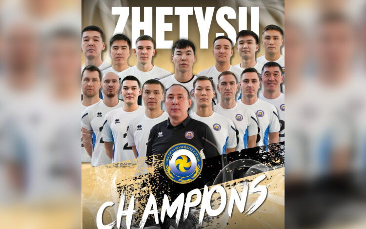 «Жетысу» выиграла первое в своей спортивной истории «золото» чемпионата страны по волейболу