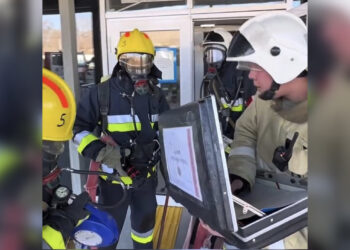 В спорткомплексе Текели прошли пожарно-тактические учения