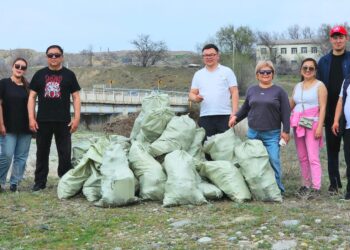 Филиал «НПК» области Жетісу провёл акцию «1000 километров чистоты»
