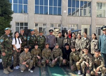 Талдыкорганские школьники посетили воинскую часть 5514 Нацгвардии РК