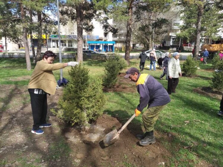 Жители Текели объединились ради чистоты родного города