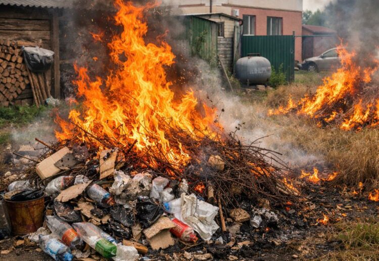 В Жетісу напомнили о штрафах за сжигание мусора