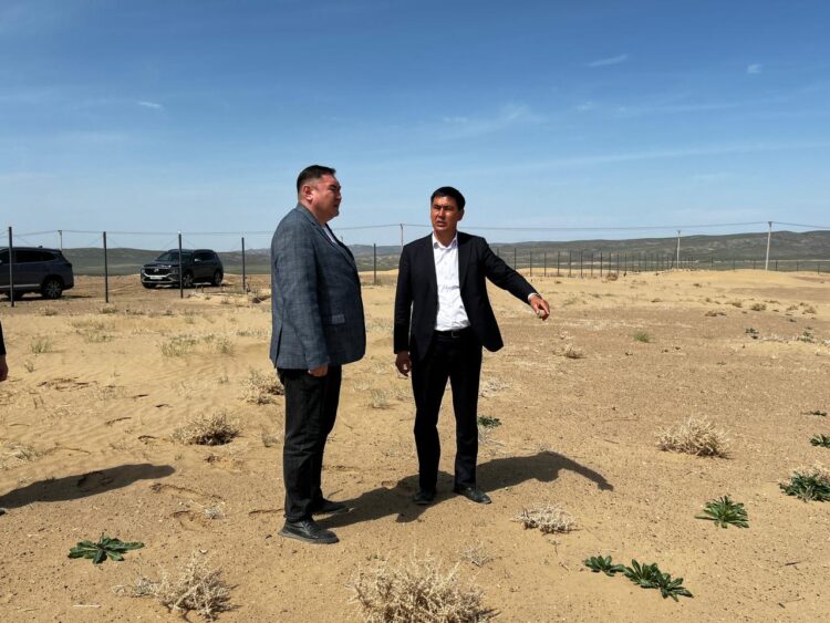 В Сарыбулаке обсудили проблемы песчаных заносов и развитие сельской инфраструктуры