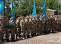 Казахстанских миротворцев торжественно встретили в Жетiсу