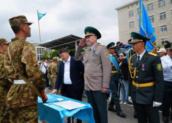 В Жетісу молодые пограничники дали клятву на верность Родине