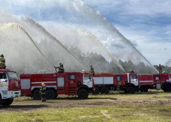 Жетысуские спасатели сдали экзамен на готовность к пожароопасному сезону