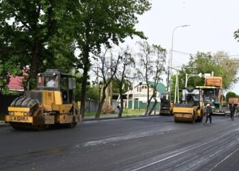 Масштабный ремонт дорог идёт в Талдыкоргане