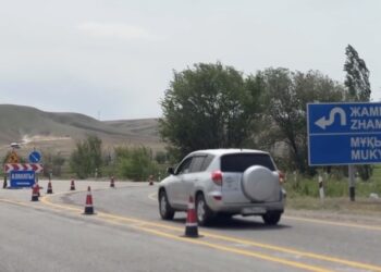 На трассе Алматы–Усть-Каменогорск временно изменили схему движения