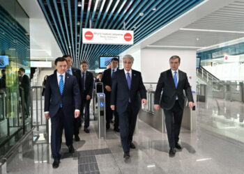 Глава государства принял участие в запуске Astana LRT