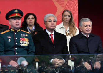 Касым-Жомарт Токаев посетил военный парад в Москве