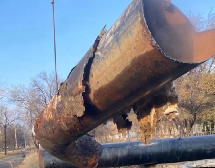 Реконструкция изношенной теплотрассы началась в Талдыкоргане