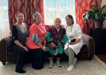 Тружеников тыла в канун Дня Победы посетили в Аксуском районе