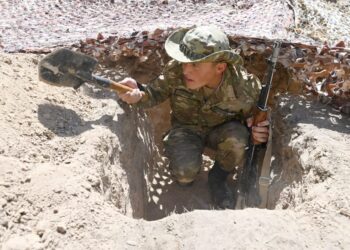 Как военнослужащие Сарыозекского гарнизона оттачивают боевое мастерство