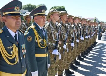 Новобранцы Жаркентского гарнизона приняли военную присягу
