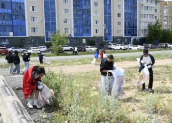 Экоакция, объединившая молодежь и волонтеров, прошла в Астане