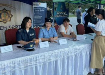 Сельская молодежь приняла участие в фестивале «Qosyl Fest» в Аксуском районе