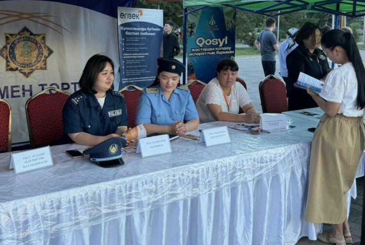 Сельская молодежь приняла участие в фестивале «Qosyl Fest» в Аксуском районе