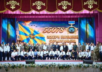 В Уштобе отметили 85-летний юбилей воинской части 55078