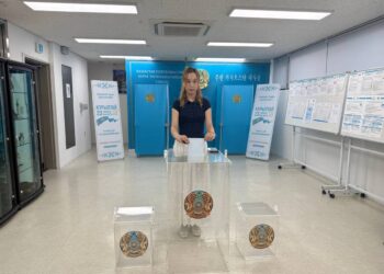 Казахстанцы в Корее одними из первых проголосовали на выборах в Курултай