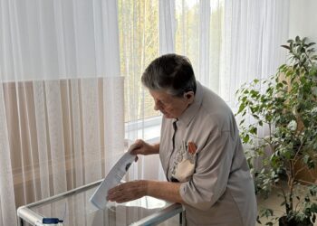 92-летняя труженица тыла сделала свой выбор в Текели