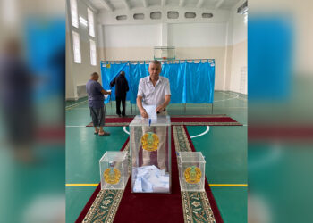 Ветеран спорта принял участие в выборах депутатов Курултая в Ескельдинском районе