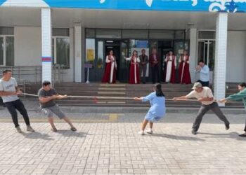 В Акжарском сельском округе после голосования провели спортивно-культурное мероприятие