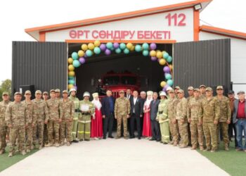 В селе Алтынемель открылся новый пожарный пост