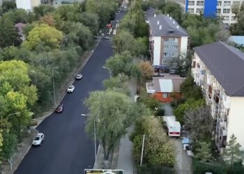 Улица Жансугурова в Талдыкоргане меняет облик