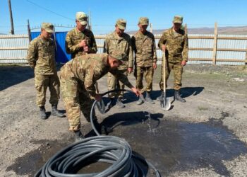 На погранзаставу «Екиаша» в Алакольском районе провели питьевую воду