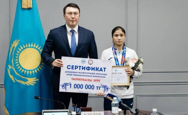 Жетысусцы отмечают успех юной дзюдоистки Зере Талгаткызы