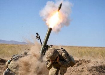 Боевую готовность минометчиков проверили на полигоне Сарыозека