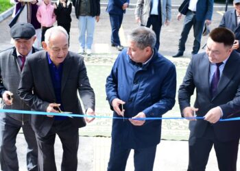 Новый спортивный комплекс открыли в селе Кабанбай