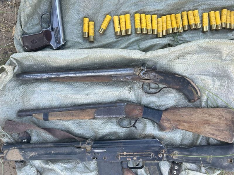 В Алакольском районе обнаружен схрон с огнестрельным оружием и боеприпасами
