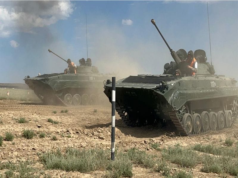 Курсанты практиковались на полигоне