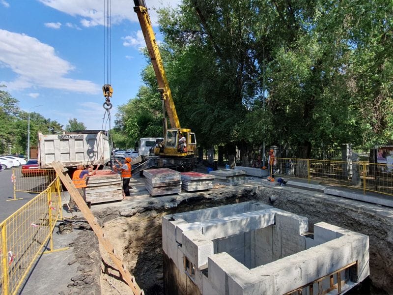 Ремонт сетей идет в Талдыкоргане