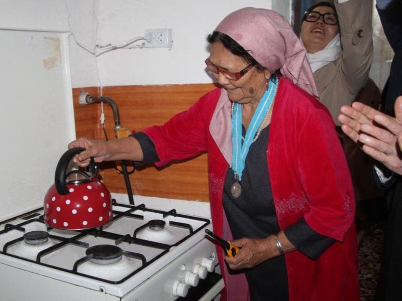 Село Мусабек Коксуского района подключили к природному газу