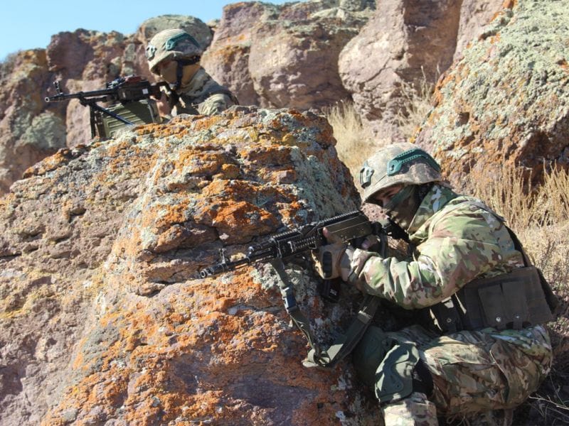 День военных разведчиков отметили в Сарыозекском гарнизоне