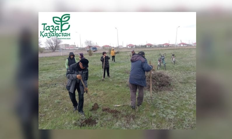 "Таза Қазақстан": меняем облик сел вместе с молодежью Жетiсу