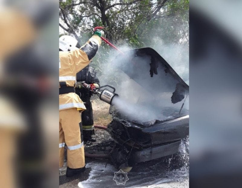 Автомобиль загорелся в области Жетісу