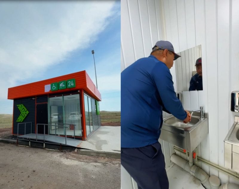 "КазАвтоЖол" расширяет сеть придорожных туалетов