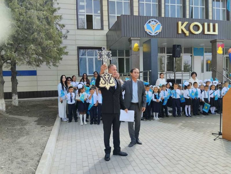 В Жетісу в одной из школ с почти 40-летней историей впервые проведен капремонт