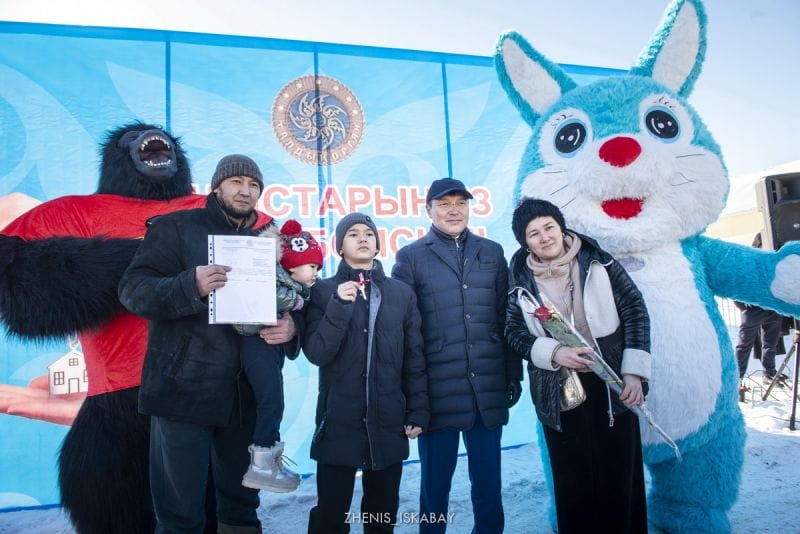 Сегодня в Талдыкоргане новоселами стали многодетные семьи
